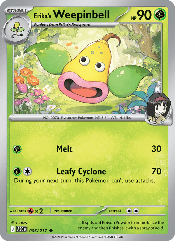Erika's Weepinbell from ASCENDED HEROES 2026