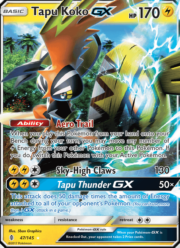 GUARDIANS RISING 2017 card - Pokemon