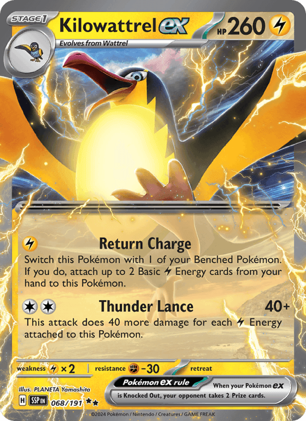 Kilowattrel EX from SURGING SPARKS 2024