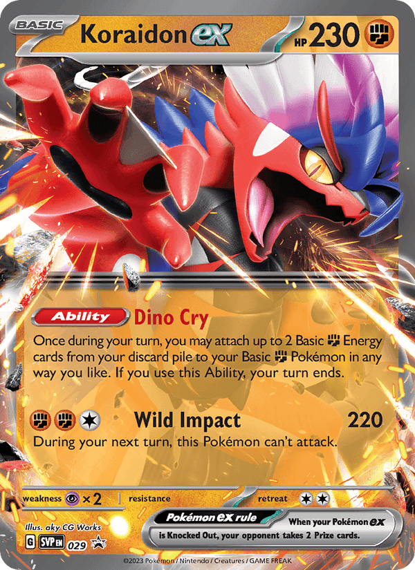 ANCIENT KORAIDON EX 2024 card - Pokemon