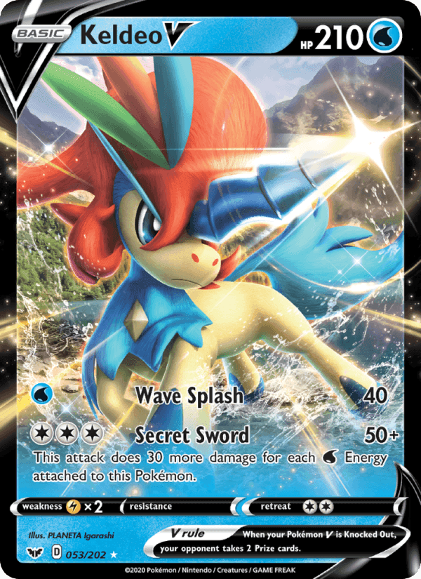 V STARTER SET WATER 2019 card - Pokemon