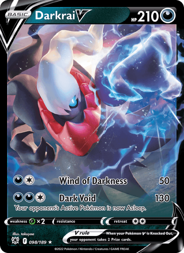 Darkrai V from ASTRAL RADIANCE 2022