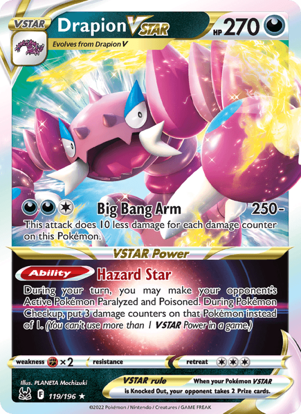 Drapion VSTAR from LOST ORIGIN 2022