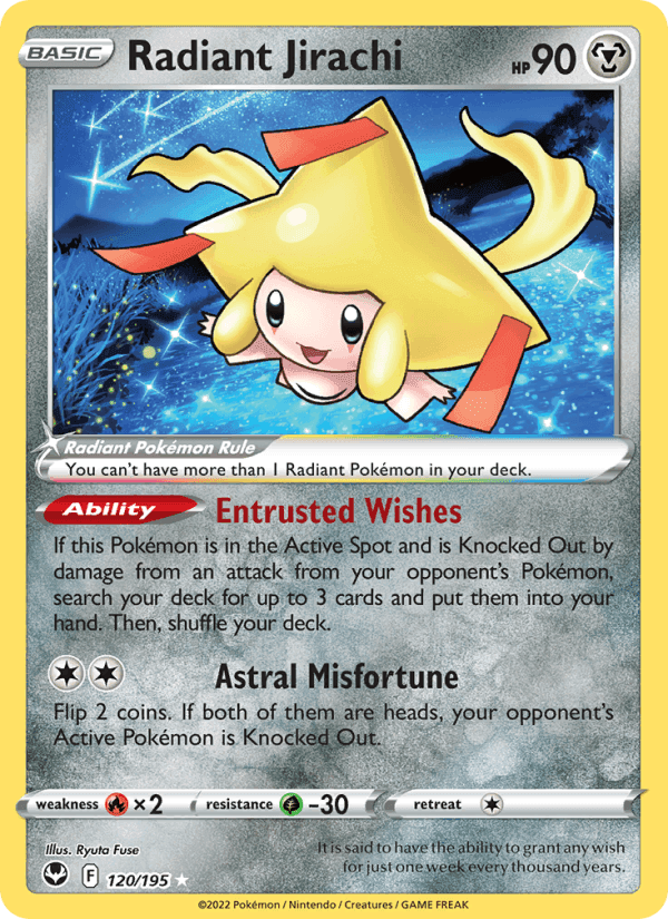 Radiant Jirachi from SILVER TEMPEST 2022