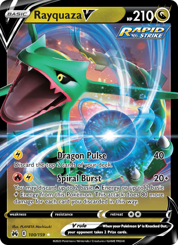 Rayquaza V from VMAX CLIMAX 2021