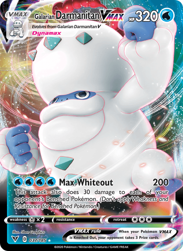 Galarian Darmanitan VMAX from VIVID VOLTAGE 2020