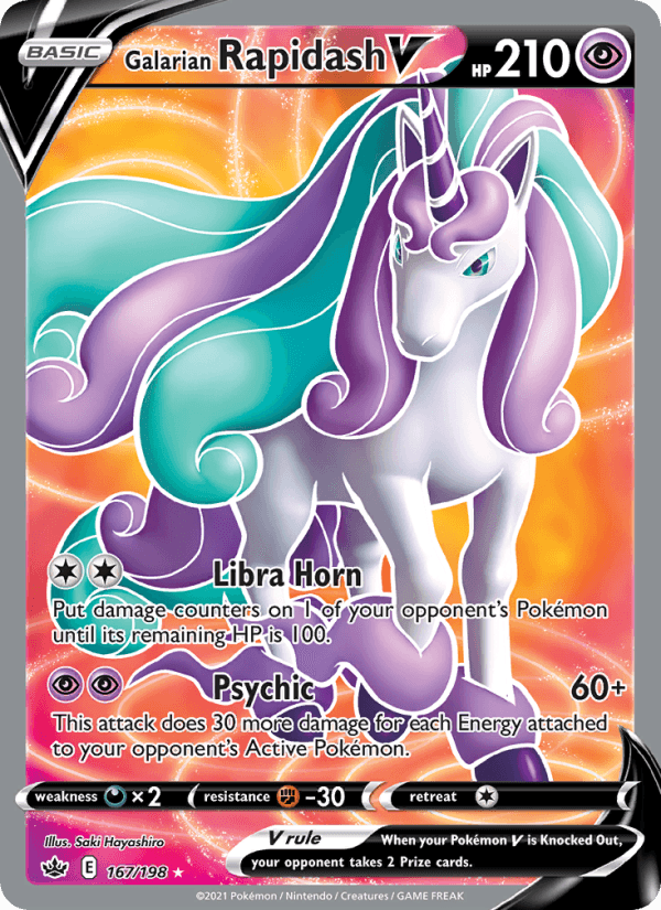 Galarian Rapidash V from SWSH BLACK STAR PROMOS 2021