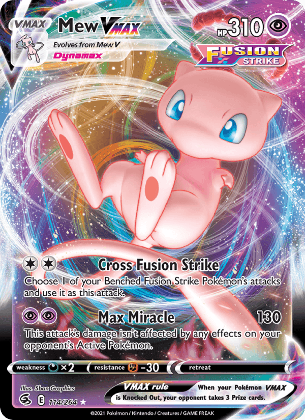 Mew VMAX from FUSION ARTS 2021