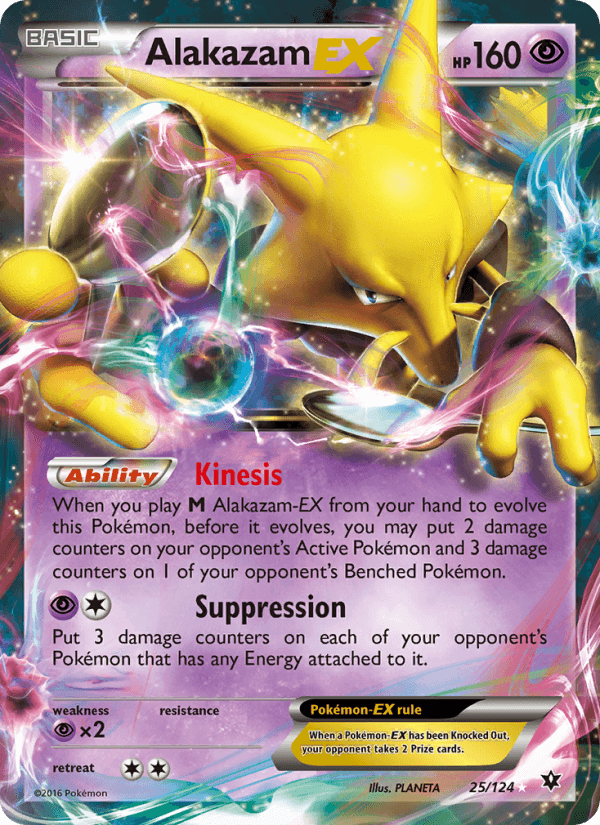Alakazam EX from FATES COLLIDE 2016