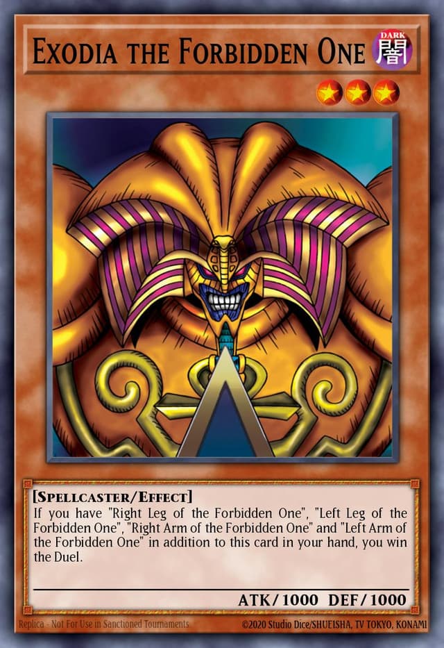 Exodia the Forbidden One from DARK BEGINNING 1 2004