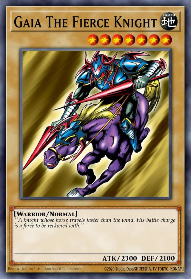 Gaia the Fierce Knight from DUELIST ROAD: YAMI YUGI 2020