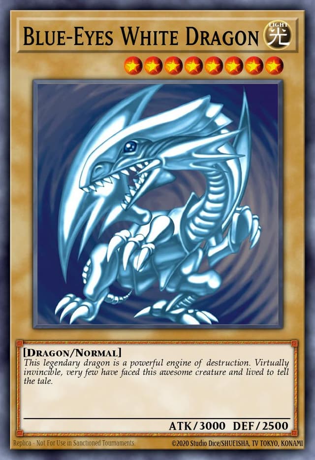 Blue-Eyes White Dragon from DUELIST ROAD: YAMI YUGI 2020